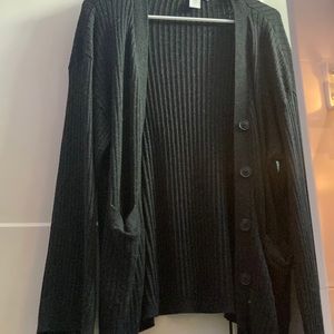 Black cardigan